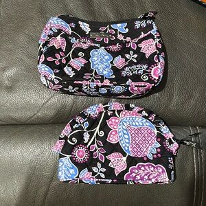 Vera Bradley little crossbody bag and cosmetic case in alpine floral